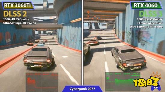 4060/3060Ti游戏实测对比：全靠DLSS 3提升巨大