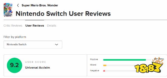 《马里奥惊奇》M站用户评分9.2：最好的2D马里奥游戏