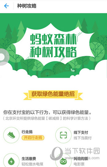 支付宝蚂蚁森林怎么开通行走能量