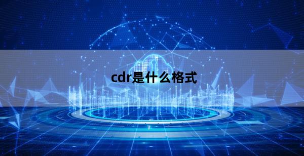 cdr是什么格式