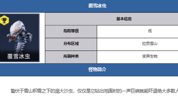 星球重启覆雪冰虫在哪